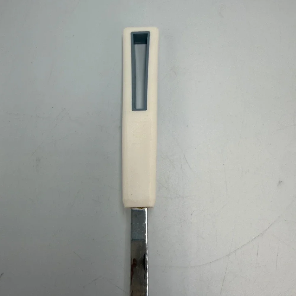 Vintage Hoan Slotted Spatula Turner Nylon Head Stainless Steel White Handle